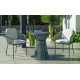 Fauteuil salon de jardin en aluminium et cordage - Tulip - Hevea