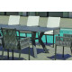 Ensemble table et fauteuils de jardin 8 personnes en aluminium et Neolith - Veneto /catania - Hevea