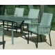 Ensemble table et fauteuils de jardin 6 personnes en aluminium et Neolith - Veneto /catania - Hevea
