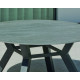 Table ronde salon de jardin 6 personnes en aluminium et Neolith - Veneto - Hevea