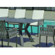 Table salon de jardin 8 personnes en aluminium et Neolith - Veneto - Hevea