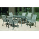 Table salon de jardin 6 personnes en aluminium et Neolith - veneto - Hevea