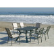 Fauteuil salon de jardin en aluminium et Dralon - Caravel - Hevea