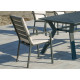 Fauteuil salon de jardin en aluminium et Dralon - Caravel - Hevea