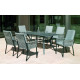 Fauteuil salon de jardin en aluminium et cordage - Catania - Hevea