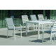 Fauteuil salon de jardin en aluminium et Dralon - Caravel - Hevea