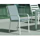 Fauteuil salon de jardin en aluminium et Dralon - Caravel - Hevea