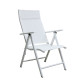 Fauteuil salon de jardin pliable multi-positions en aluminium et textilène - Casablanca - Hevea