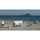Salon de jardin bas 7 personnes en aluminium et cordage - Estambul - blanc - Hevea