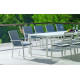 Fauteuil salon de jardin en aluminium et Dralon - Palma - Hevea