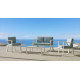 Salon de jardin bas 4 personnes en aluminium et Dralonlux- Azores - Hevea