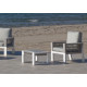 Salon de jardin bas 6 personnes en aluminium et cordage - Estambul - Hevea