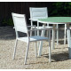 Fauteuil salon de jardin en aluminium et textilène - Milos - Hevea