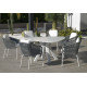 Fauteuil salon de jardin en aluminium et cordage - Tulip - Hevea