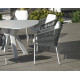 Fauteuil salon de jardin en aluminium et cordage - Tulip - Hevea