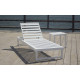 Bain de soleil multi-positions en aluminium et Dralon - Venecia - Hevea