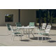 Table salon de jardin hexagonale 6 personnes en aluminium - Brasilia - Hevea