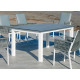 Table salon de jardin 8 personnes en aluminium et HPL - Camelia - Hevea