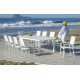 Table salon de jardin extensible 12 personnes en aluminium et HPL - Camelia - Hevea