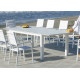 Table salon de jardin extensible 12 personnes en aluminium et HPL - Camelia - Hevea