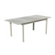 Table salon de jardin extensible 8 personnes en aluminium - Palma - Hevea