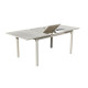 Table salon de jardin extensible 8 personnes en aluminium - Palma - Hevea