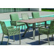 Ensemble table et fauteuils de jardin 8 personnes en aluminium et Neolith - Veneto /catania - Hevea