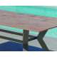 Ensemble table et fauteuils de jardin 6 personnes en aluminium et Neolith - Veneto /catania - Hevea