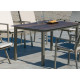Table salon de jardin 8 personnes en aluminium et HPL - Palma - Hevea