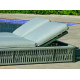 Bain de soleil double multi-positions en aluminium et cordage - Cayman - anthracite - Hevea
