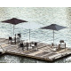 Fauteuil de jardin empilable DOCK en polypropylène EZPELETA