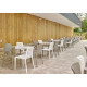 Fauteuil de jardin empilable HALL en polypropylène EZPELETA