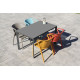 Table de jardin rectangulaire MEET en aluminium et HPL 4 personnes EZPELETA