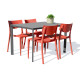 Ensemble table et chaises de jardin 4 personnes Ezpeleta Meet-Town
