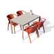 Ensemble table et chaises de jardin 4 personnes Ezpeleta Meet-Fado