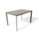 Table de jardin rectangulaire MEET en aluminium et HPL 4 personnes EZPELETA