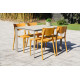 Ensemble table et chaises de jardin 4 personnes Ezpeleta Meet-Town
