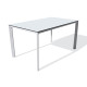 Table de jardin rectangulaire MEET en aluminium et HPL 4/6 personnes EZPELETA