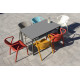 Table de jardin rectangulaire MEET en aluminium et HPL 4/6 personnes EZPELETA