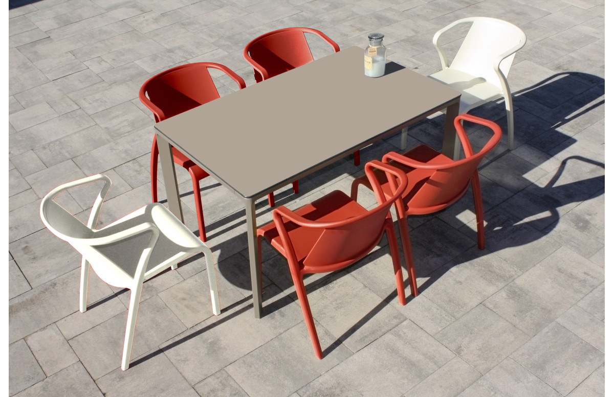 Ensemble table et chaises de jardin 6 personnes Ezpeleta Meet-Fado Ensemble table et chaises de jardin 6 personnes Ezpeleta Meet-Fado