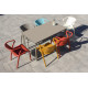 Table de jardin rectangulaire MEET en aluminium et HPL 4/6 personnes EZPELETA