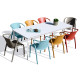 Ensemble table et chaises de jardin 8 personnes Ezpeleta Meet-Fado