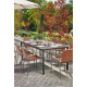 Table de jardin rectangulaire MEET en aluminium et HPL 6 à 8 personnes EZPELETA