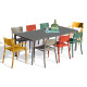 Ensemble table et chaises de jardin 8 personnes Ezpeleta Meet-Town