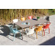 Table de jardin rectangulaire MEET en aluminium et HPL 6 à 8 personnes EZPELETA