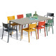 Ensemble table et chaises de jardin 8 personnes Ezpeleta Meet-Town
