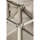 Parasol de jardin ouverture push-up EOLO 250x250 cm en aluminium laqué et toile OLEFIN® EZPELETA