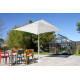 Pied de parasol FLAT diam. 48 mm en acier laqué EZPELETA