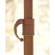 Parasol de jardin à franges MANILA diam. 200 cm en acier finition bois Marron EZPELETA