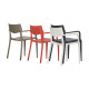 Fauteuil de jardin empilable TOWN en polypropylène EZPELETA